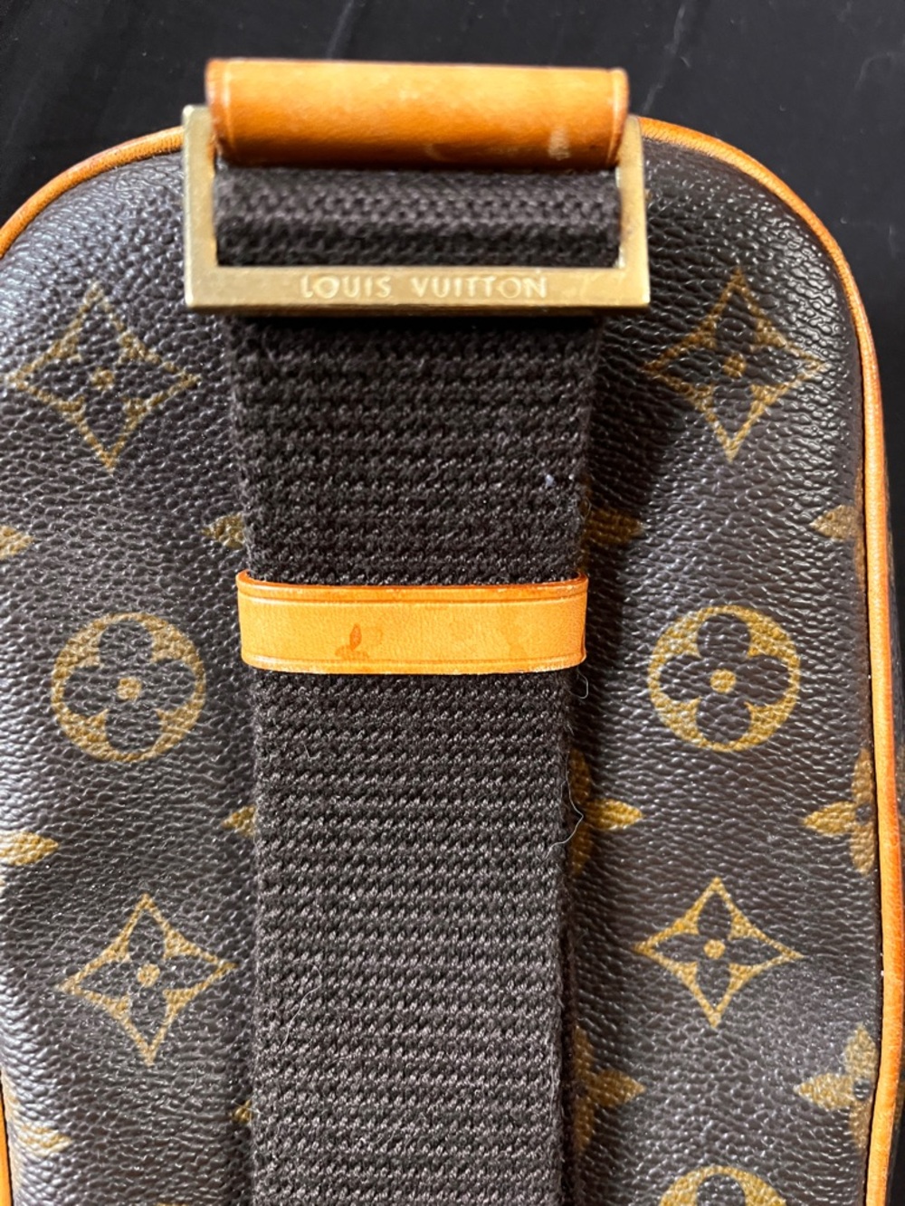Louis Vuitton Brown Monogram Belt Bag with Gold Accents - Picture 3 of 6